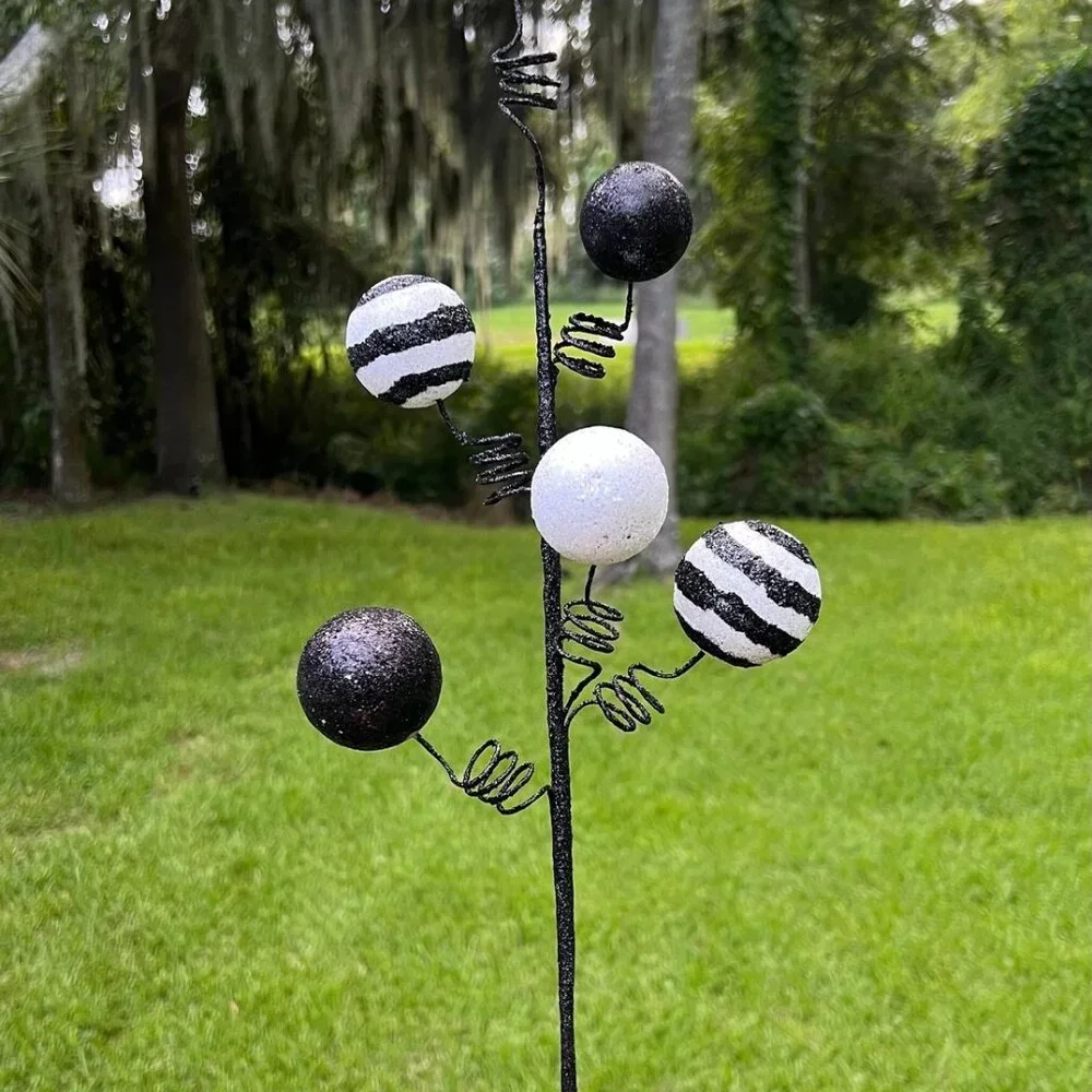 Glitter Ball Wire Curl Spray Festive Christmas, Halloween Home Decor 22.7